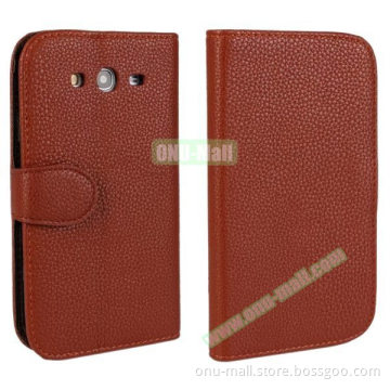 Litchi Texture Wallet Flip Leather Case Cover for Samsung Galaxy Grand Neo
